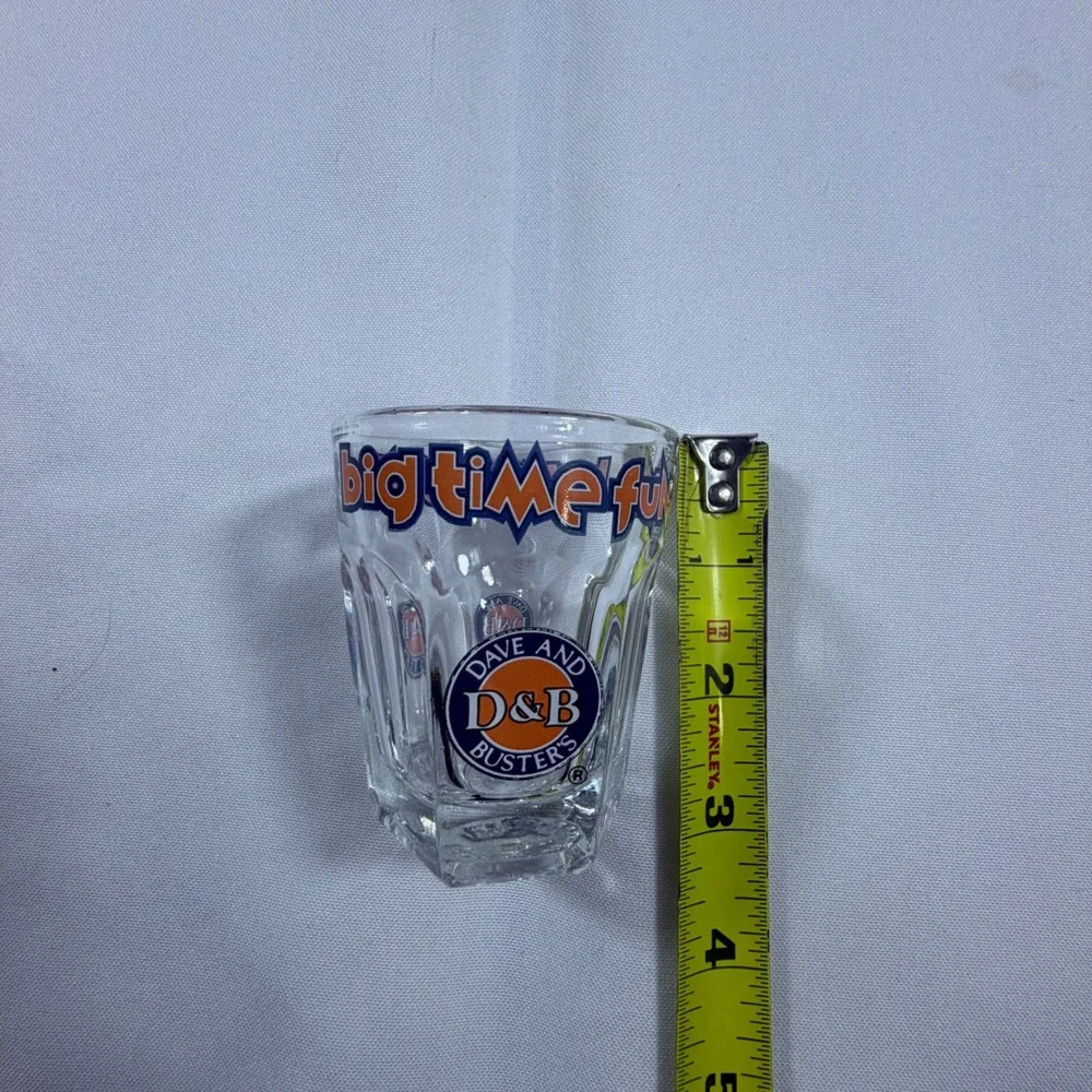 Dave and Busters Shot Glass Lot of 5 Dallas Spring Fling 2002 Arcade Barware